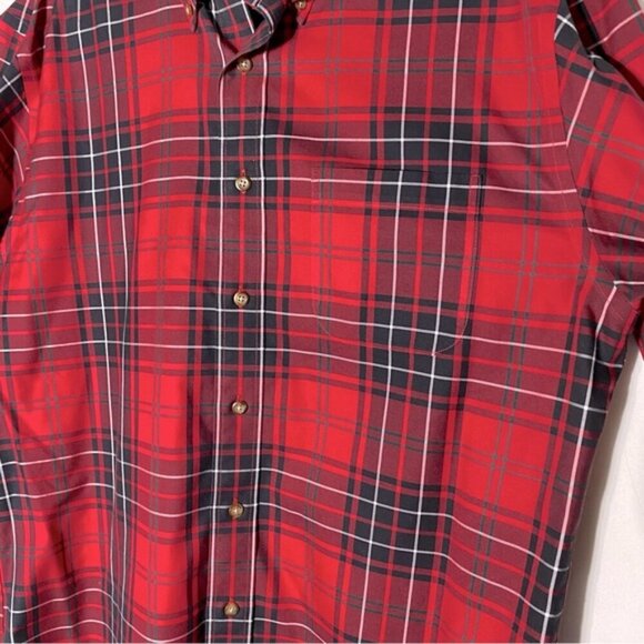 Brooks Brothers Red Black Plaid Long Sleeve Casual Button Up Shirt M - Picture 6 of 12